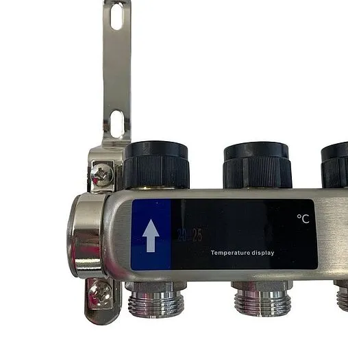 Группа коллекторная с расходомерами 4 отвода 1&quot;в/в x ¾&quot;ек WAAG WG.589.0604