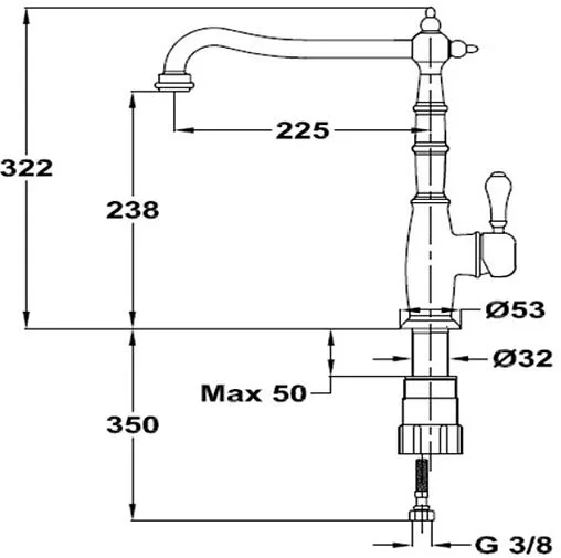 Смеситель для кухни Teka CL 915 хром 116030038