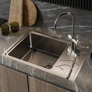 Мойка кухонная IDDIS Reeva 65 L сатин REE61SLi77, 3