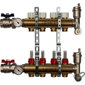 Группа коллекторная с расходомерами 4 отвода 1&quot;в/в x ¾&quot;ек Stout SMB 0473 000004, 1