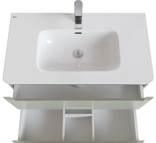 Тумба-умывальник подвесная IDDIS Edifice 80 фисташково-серый EDI80G0i95+0108000i28