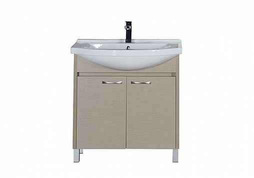 Тумба под умывальник напольная Aquanet Донна 80 дуб светлый 00168931