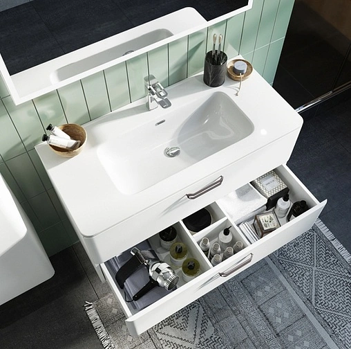 Тумба-умывальник подвесная IDDIS Brick 100 белый BRI10W1i95K