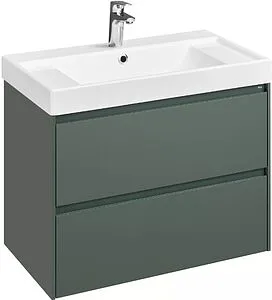 Тумба-умывальник подвесная Roca Ona 80 зелёный матовый A857630513+ZRU9307562 Тумба-умывальник подвесная Roca Ona 80 зелёный матовый A857630513+ZRU9307562, 1