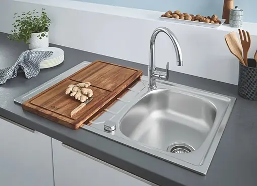 Мойка кухонная со смесителем Grohe K200-86 хром 31562SD0