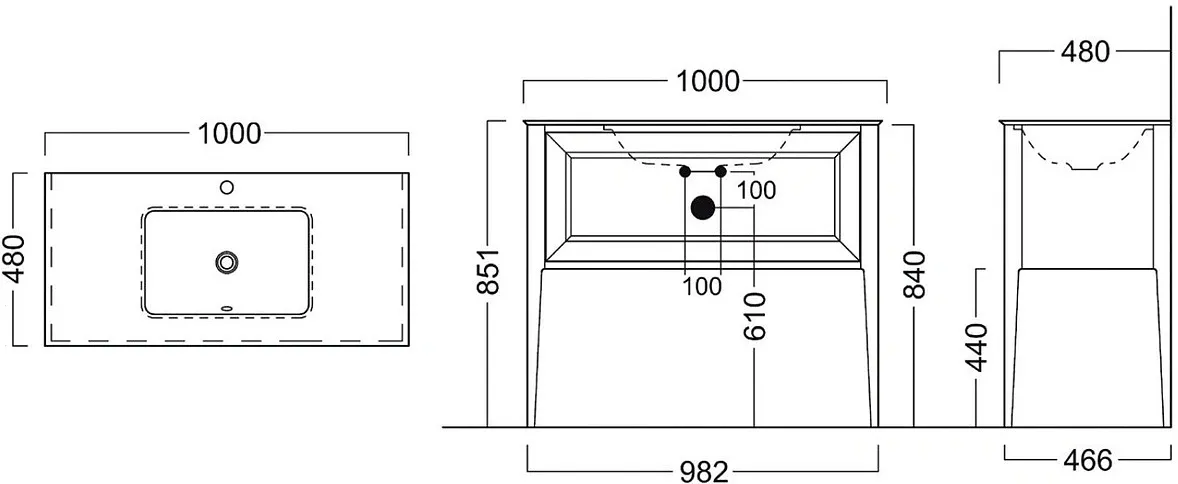Тумба-умывальник напольная Kerama Marazzi Plaza Classic Neo 100 белый PL.CN.100.1\WHT.M+PL.wbu.55 Тумба-умывальник напольная Kerama Marazzi Plaza Classic Neo 100 белый PL.CN.100.1\WHT.M+PL.wbu.55, 2