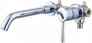 Смеситель для раковины из стены Swedbe Platta хром 5502 Смеситель для раковины из стены Swedbe Platta хром 5502, 1