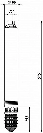 Насос скважинный центробежный 4" Джилекс Водомет 55/75 БК ок 5538 Насос скважинный центробежный 4" Джилекс Водомет 55/75 БК ок 5538