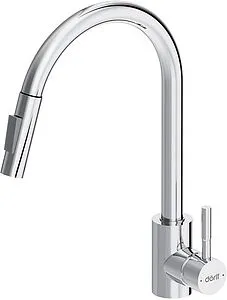 Смеситель для кухни с выдвижным изливом Dorff Logic хром D3007500, 1