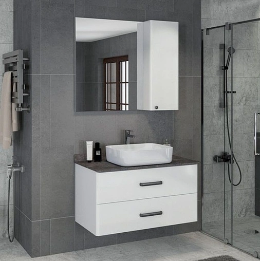 Тумба-умывальник подвесная Comforty Амстердам 95 белый