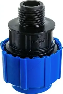 Муфта компрессионная переходная 25мм x ½"н ТПК-Аква 53002512 Муфта компрессионная переходная 25мм x ½"н ТПК-Аква 53002512, 5