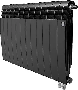 Радиатор биметаллический 12 секций нижнее правое подключение Royal Thermo BiLiner VD 500 Noir Sable RTBNSVDR50012 Радиатор биметаллический 12 секций нижнее правое подключение Royal Thermo BiLiner VD 500 Noir Sable RTBNSVDR50012, 1