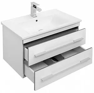 Тумба-умывальник подвесная Aquanet Верона N 75 белый 00186290+00182319, 4