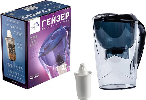 Фильтр-кувшин Гейзер Аквариус 62025 черный