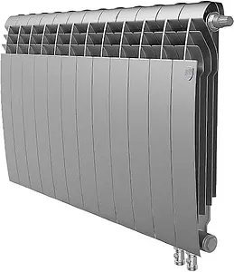 Радиатор биметаллический 12 секций нижнее правое подключение Royal Thermo BiLiner VD 500 Silver Satin RTBSSVDR50012 Радиатор биметаллический 12 секций нижнее правое подключение Royal Thermo BiLiner VD 500 Silver Satin RTBSSVDR50012, 1