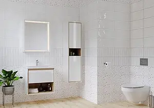 Тумба-умывальник подвесная Cersanit Louna 60 белый/дуб Эврика SP-SZ-LOU60-BL/Wh+ Тумба-умывальник подвесная Cersanit Louna 60 белый/дуб Эврика SP-SZ-LOU60-BL/Wh+, 5