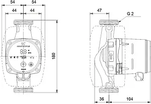 Насос циркуляционный Grundfos Alpha3 32-40 180 99371983, 4