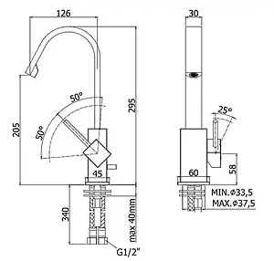 Смеситель для раковины Paffoni Level хром LEA878CR Смеситель для раковины Paffoni Level хром LEA878CR, 2