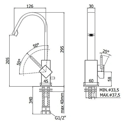 Смеситель для раковины Paffoni Level хром LEA878CR