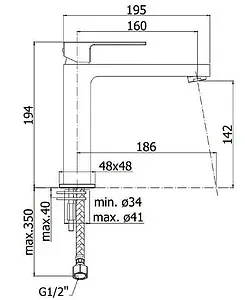 Смеситель для раковины Paffoni Elle хром EL074CR Смеситель для раковины Paffoni Elle хром EL074CR, 2