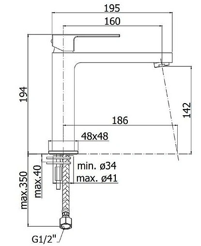 Смеситель для раковины Paffoni Elle хром EL074CR