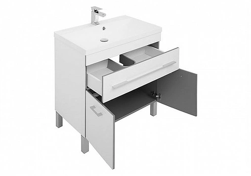 Тумба под умывальник напольная Aquanet Верона 75 белый 00182706