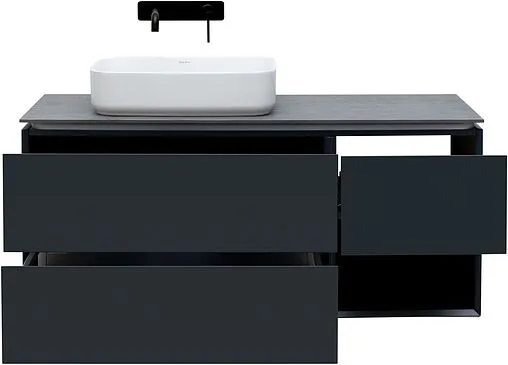 Тумба под умывальник подвесная Allen Brau Infinity 120 L антрацит 1.21005.AM