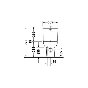 Бачок для унитаза Duravit D-code белый 0927100004 Бачок для унитаза Duravit D-code белый 0927100004, 2