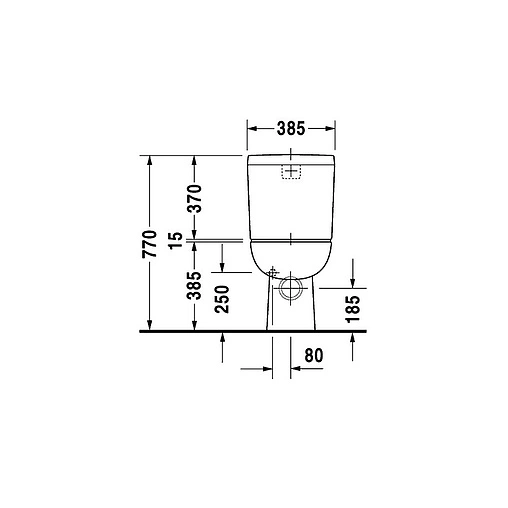 Бачок для унитаза Duravit D-code белый 0927100004 Бачок для унитаза Duravit D-code белый 0927100004