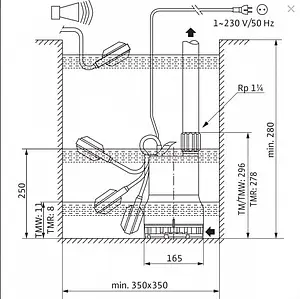 Насос дренажный Q=8м³/ч H=7.5м Wilo Drain TMR 32/8-10M 4145326 Насос дренажный Q=8м³/ч H=7.5м Wilo Drain TMR 32/8-10M 4145326, 4