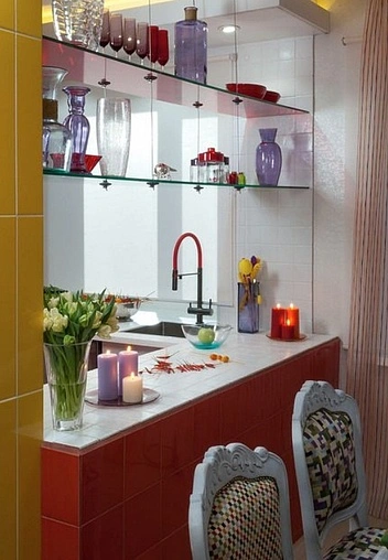 Смеситель для кухни с подключением к фильтру Omoikiri Kanto GM вороненая сталь/красный 4994013