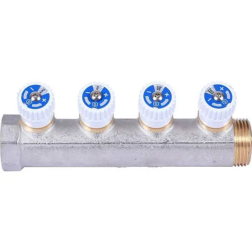 Коллектор регулирующий проходной 4 отвода 1"в/н x ½"н Stout SMB 6852 011204 Коллектор регулирующий проходной 4 отвода 1"в/н x ½"н Stout SMB 6852 011204