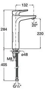 Смеситель для раковины Roca Atlas хром 75A3790C0M Смеситель для раковины Roca Atlas хром 75A3790C0M, 2
