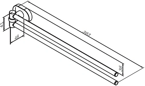 Полотенцедержатель Am.Pm Sense L хром A7432600