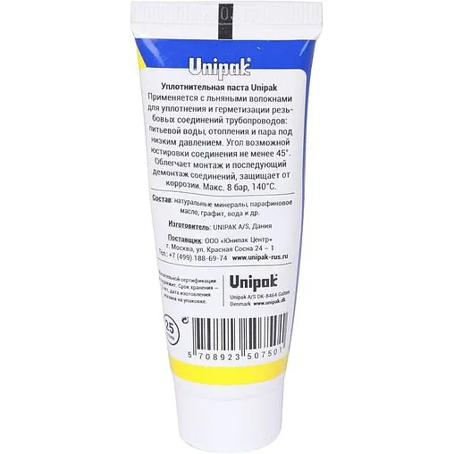 Moнтaжный кoмплeкт паста 20г + лен 13г Unipak №1 8017055