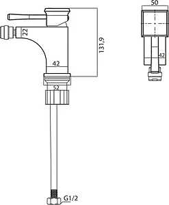 Смеситель для биде BelBagno Mille хром MIL-BD-CRM, 2