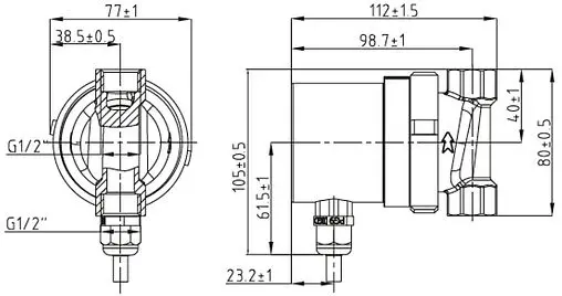 Насос циркуляционный для ГВС Джилекс Циркуль 15/15 Premium 2400