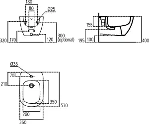 Биде подвесное Ideal Standard Tesi Silk White белый матовый T3552V1, 2