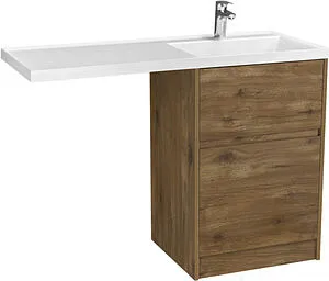 Тумба-умывальник напольная над стиральной машиной Aquaton Лондри 120 R дуб рустикальный 1A2669K1LHDR0+, 1
