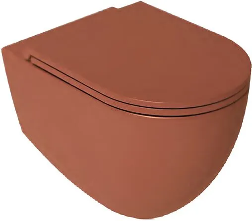 Унитаз подвесной безободковый ISVEA Infinity терракотовый 10NF02001SV-2U