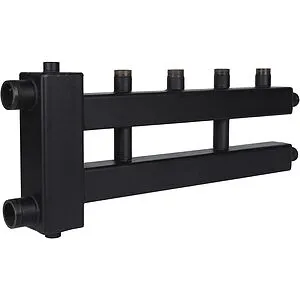 Распределительный коллектор 3 контура с гидрострелкой 1½&quot;н x 1&quot;н Rommer RDG-0018-014023, 4