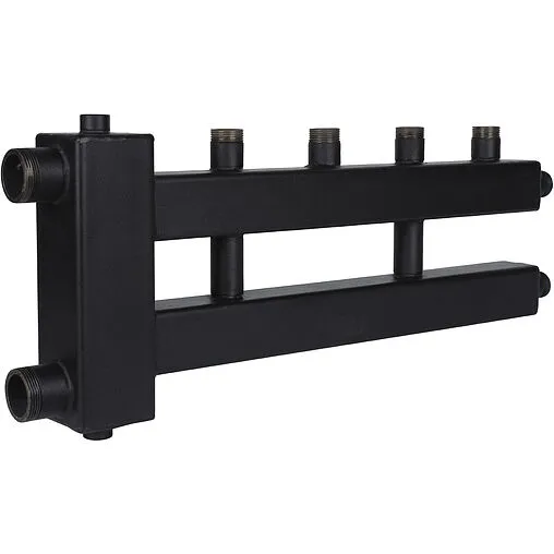 Распределительный коллектор 3 контура с гидрострелкой 1½&quot;н x 1&quot;н Rommer RDG-0018-014023