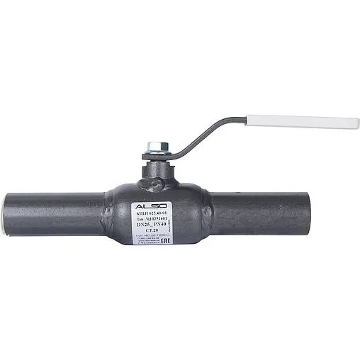 Кран шаровый под приварку Ду25 Ру40 Also КШ.П.025.40-01