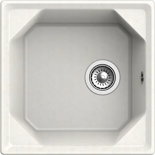 Мойка кухонная GranFest Unique U-500 белый