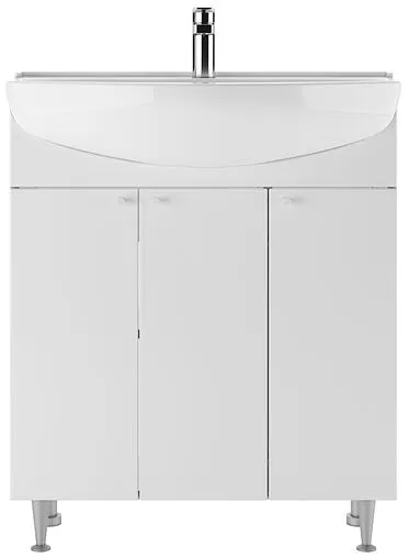 Тумба-умывальник напольная Айсберг Промо 70 белый DP2604T+4607152361650