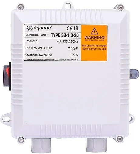 Пускозащитное устройство для насосов (ПЗУ) Aquario SB-1.0-30 3010