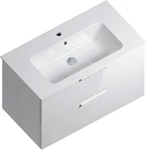 Тумба-умывальник подвесная Kerama Marazzi Piano Forte 85 белый PI.F.85\WHT+PI.wb.85, 1