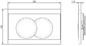 Комплект 6 в 1 Jacob Delafon Vive E28079RU-0 с кнопкой E36496-00 белый глянцевый, 3