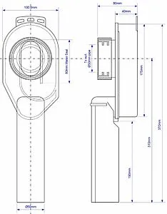 Сифон для писсуара Mc Alpine HC-US50, 2