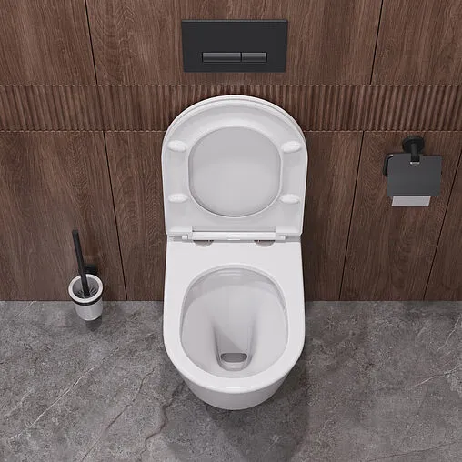 Унитаз подвесной безободковый Cezares Liner Tornado белый CZR-3808-53-TH-TOR/SC